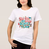 Sip Hoera Terug naar school Tri-Blend Shirt (Voorkant)