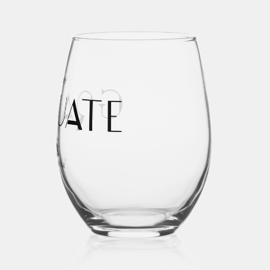 SIP HOORAY AFSTUDEREN WIJNGLAS ZONDER VOET (Links)