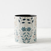 Sip in Bloom : La Mug de café floral feuillu (Centre)