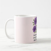 "Sip in Serenity - Purple Floral Mug (Gauche)