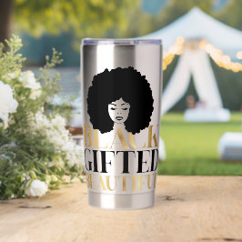 Sip in Style – Celebrate Black Gifted and Beautifu Geïsoleerde Drinkbeker
