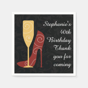 Sip in Style Wine Champagne Paper Napkins Servet