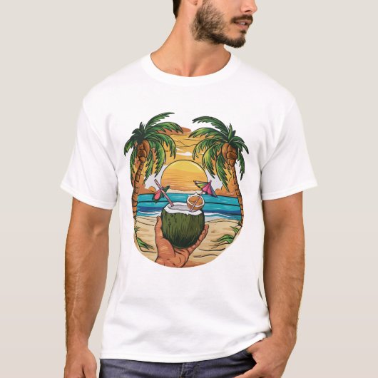 Sip on the Sun: Omarm de eindeloze zomervibes T-shirt (Voorkant)