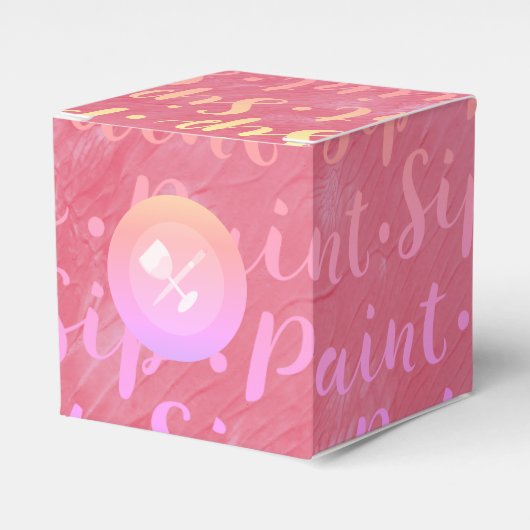 Sip & Paint Bedankdoosjes (Voorkant Zijde)