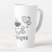 Sip Savour Love Mom Latte Mug (Angle droit)