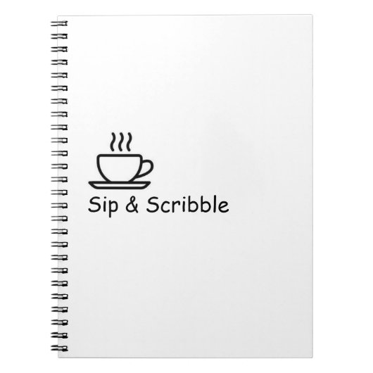 Sip & Scribble - Cosy Tea Spiral Carnet (Devant)