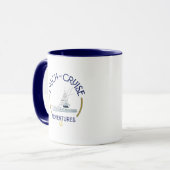 Sip & Sea Coffee Mug with QR Code (Devant gauche)