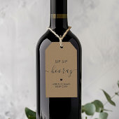Sip Sip Hoeraa Labels, Trouwcadeau Label, Kraft Cadeaulabel