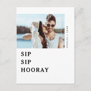 SIP SIP Hooray Engagement Party Nodig Briefkaart u