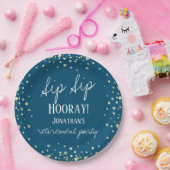 Sip Sip Hooray Gefeliciteerd met PlP Papieren Bordje (Feest)