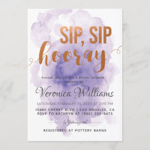 Sip Sip Hooray Invitation de la douche nuptiale