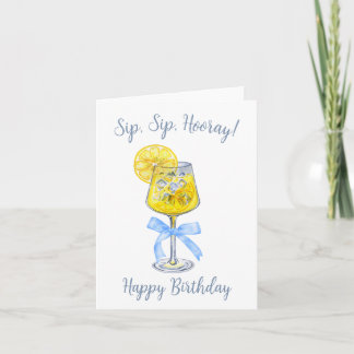 Sip Sip Hooray Limoncello Carte d'anniversaire