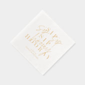 Sip Sip Hooray moderne Script Engagement Party Gol (Droite)