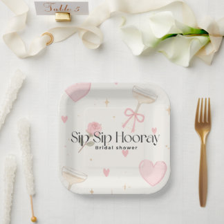 Sip Sip Hooray papieren bord