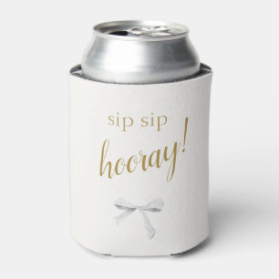 Sip Sip Hooray! White Ribbon bruiloft welkom Blikjeskoeler
