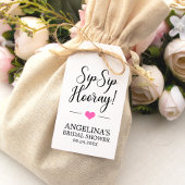 SIP SIP HOORAY Wine Vrijgezellenfeest Heart Dank u Cadeaulabel