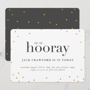 Sip sip hooring anniversaire invitation fête
