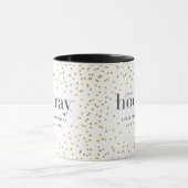 sip sip horay elegant goudpolka dot mok (Midden)