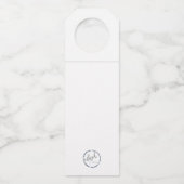 Sip Sip Hourra ! Étiquette de bouteille suspendue (Dos)