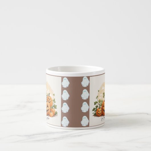 Sip, Sip, Spook! Halloween Pumpkin Mug Design (Devant)