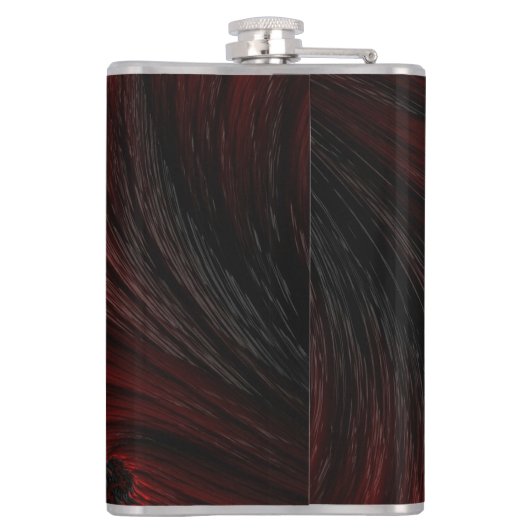 Sip, Smile, Cheers! Abstracte werveling Heupfles (Achterkant)