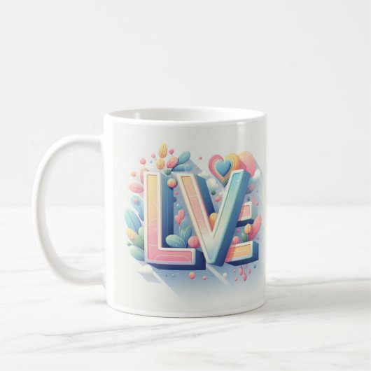 Sip/ Smile/ Love Coffee Mug (Gauche)