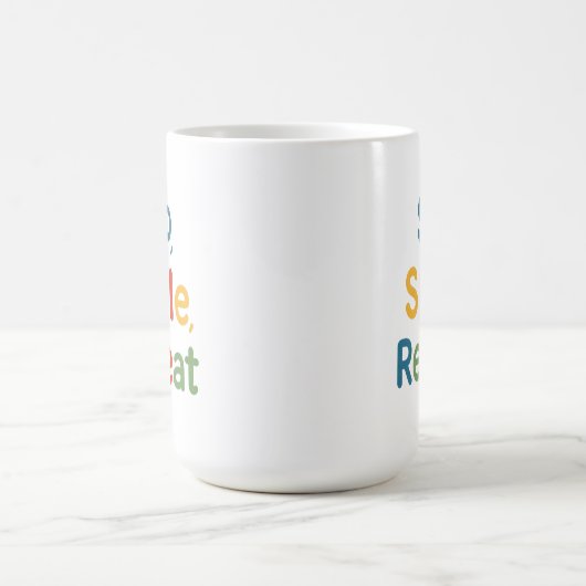 Sip, Smile, Repeat - Classique Mug 15 oz (Centre)