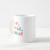 Sip, Smile, Repeat - Conception de Mug Classique p (Devant gauche)