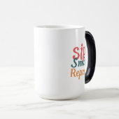 Sip, Smile, Repeat - Morphing Mok 15 oz (Voorkant rechts)