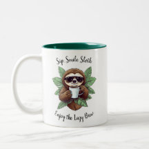 Sip Smile Sloth Drôle café Mug
