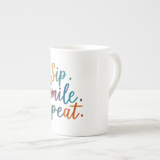 Sip, Sourire, Répéter - Spécialité Os Chine Mugs (Devant droit)