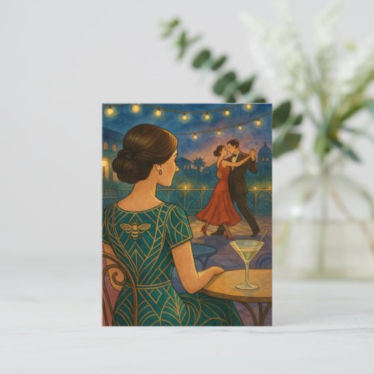 Sip. Sparkle. Repeat. Briefkaart (Staand voorkant)