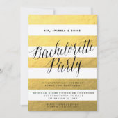 SIP, SPARKLE, SHINE BACHELORETTE FEESTUITNODIGING KAART (Voorkant)