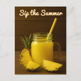 Sip the Summer - Ananassap Briefkaart
