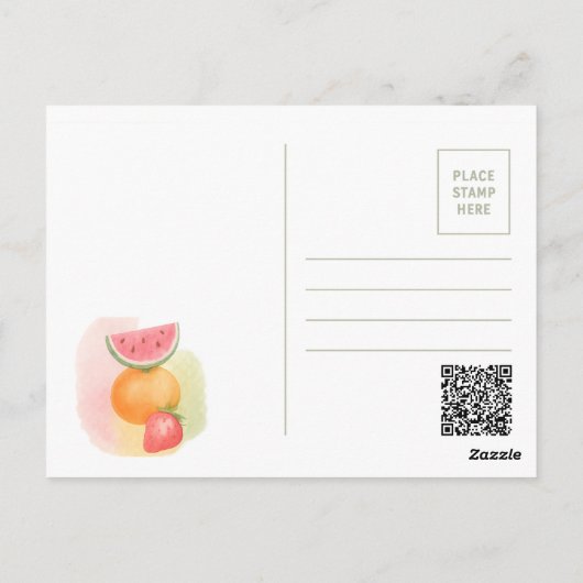 Sip the Summer - Ananassap Briefkaart (Achterkant)