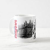 Sip uit de schaduwen koffiemok (Voorkant links)