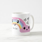 Sip Under the Rainbow” Cute Mug (Devant droit)