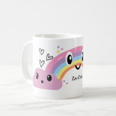 Sip Under the Rainbow” Cute Mug (Devant gauche)