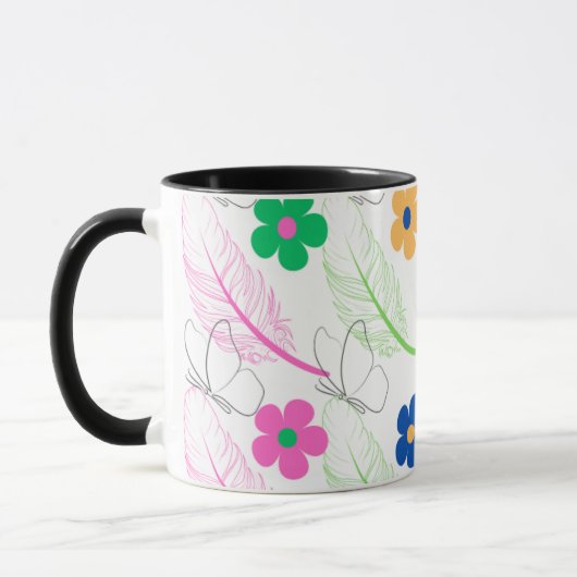 "Sip with Flair : Imprimés Mugs & Tasses" (Gauche)