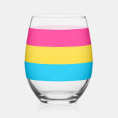 Sip with Pride : Verre de vin sans pierre Pansexue (Gauche)