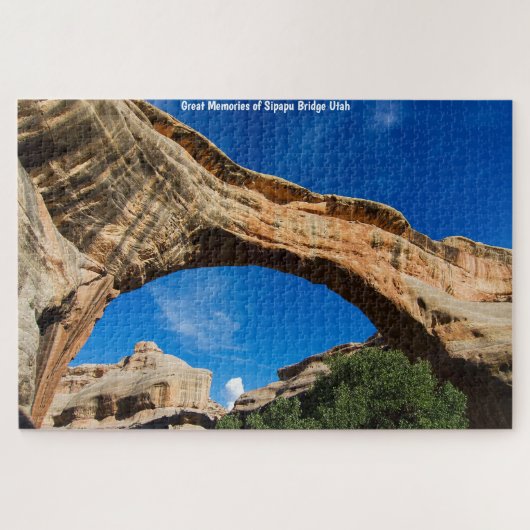 Sipapu Bridge Utah. Jigzaag Puzzle Legpuzzel (Horizontaal)
