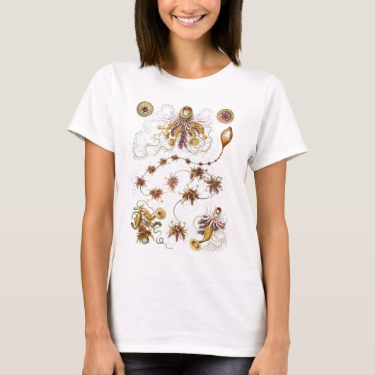 Siphonophorae Ernst Haeckel Fine Art T-shirt (Voorkant)