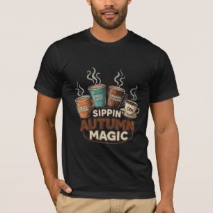 Sippin' Autumn Magic Koffie & Thee Selectie T-shirt