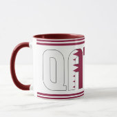 Sippin' met Qatar Patriotic Coffee Mok (Links)