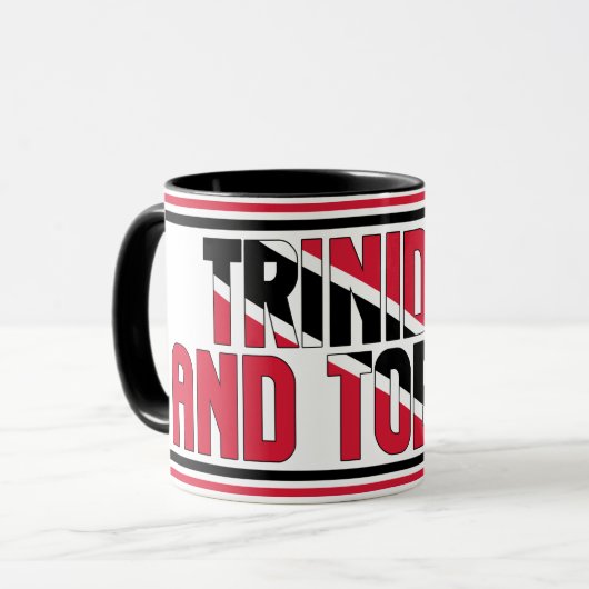 Sippin' met Trinidad en Tobago Patriotic Coffee Mok (Voorkant links)