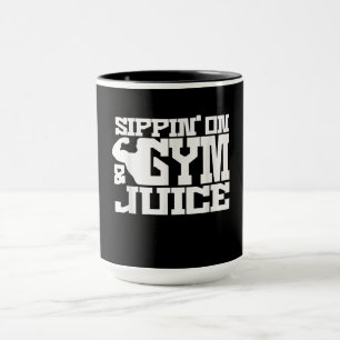 Sippin on Gym Juice - Mannen Shirten voor werkende Mok