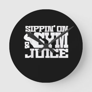 Sippin on Gym Juice - Mannen Shirten voor werkende Ronde Klok