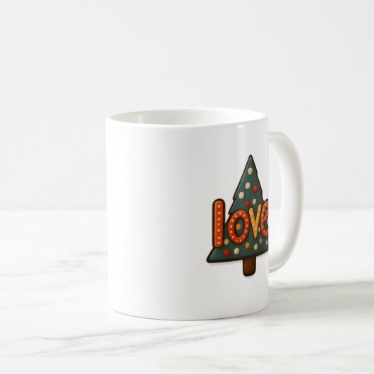 🎄 Sippin’ on Love – Holiday Mug with Heart ❤️☕ (Devant droit)