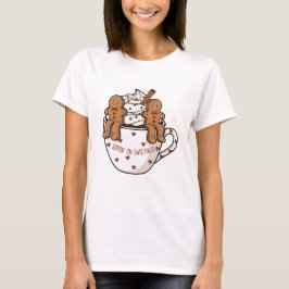 Sippin’ On Sweetness Gingerbread Cocoa Art T-shirt