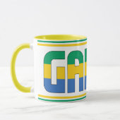 "Sippin' with Gabon" Mug de café patriotique (Gauche)